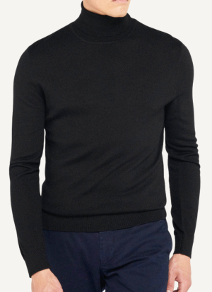 Col Roulé Homme Noir Confort Shadow Play