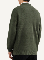 Pull Col Rond Vert Kaki Homme Onyx 4