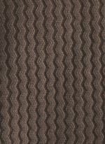 Pull Homme Col Camionneur à Maille Zigzag Marron Foncé 4