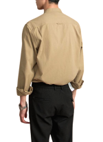 Chemise Col Mao Style Urbain Camel 4 Chemise Col Mao Style Urbain Camel 4