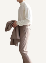 Pull Col Montant Classique Blanc Homme 3 Pull Col Montant Classique Blanc Homme 3