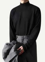 Pull Col Montant Classique Noir Homme 3 Pull Col Montant Classique Noir Homme 3