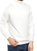 Pull Col Roule Confort Blanc Homme 3 Pull Col Roule Confort Blanc Homme 3