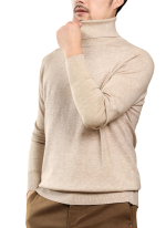 Pull Col Roule Confort Camel Homme Pull Col Roule Confort Camel Homme