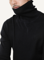 Pull Col Roule Confort Noir Homme Pull Col Roule Confort Noir Homme