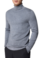 Pull Col Roule Laine Doux Gris Homme 2 Pull Col Roule Laine Doux Gris Homme 2