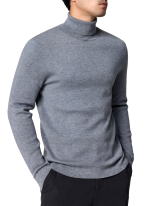 Pull Col Roule Laine Doux Gris Homme 4 Pull Col Roule Laine Doux Gris Homme 4