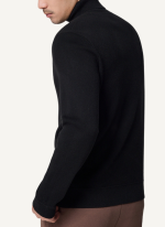 Pull Col Roule Laine Doux Noir Homme 7
