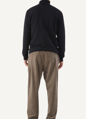 Pull Col Roule Noir Essentiel Homme 4