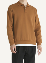 Pull Col Polo Coton Caramel Héritage Homme 5